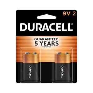 Duracell Coppertop Alkaline Batteries 9 Volt
