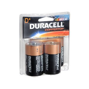 Duracell Coppertop D Alkaline Batteries 1.5 Volt