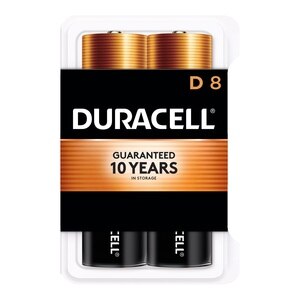 Duracell Coppertop D Alkaline Batteries 1.5 Volt