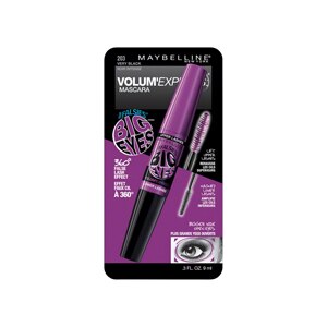Maybelline Volum' Express Falsies Big Eyes Washable Mascara, Very Black 203