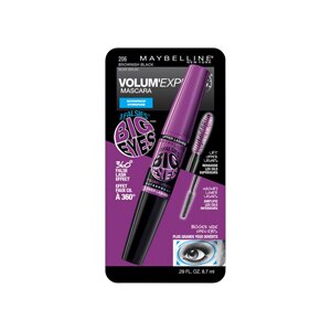 Maybelline Volum' Express Falsies Big Eyes Waterproof Mascara, Brownish Black 206