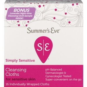 Summer's Eve Feminine Cleansing Cloths Sensitive Skin