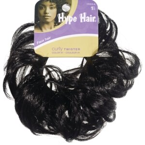 Scunci Hype Hair Curly Hair Twister Color Black