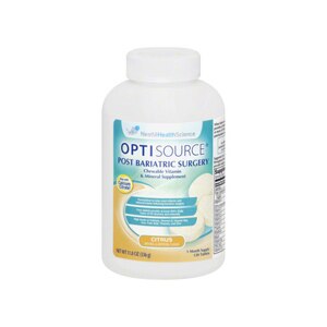 Nestle Health Science OptiSource Post Bariatric Surgery Tablets Citrus
