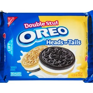 Nabisco Oreo Heads or Tails Double Stuf Sandwich Cookies