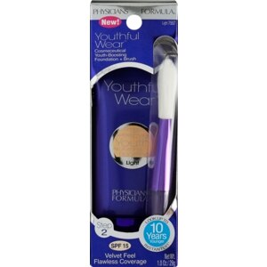 Physicians Formula Youthful Wear Cosmeceutical Foundation + Brush Light 7557
