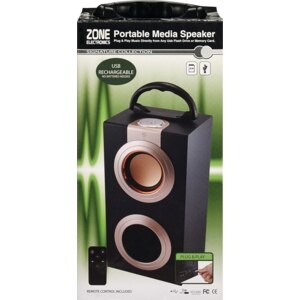 Zone Electronics Portable Mini Speaker with Rechargeable USB