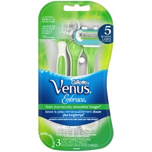 Gillette Venus Embrace Disposable Razors 5 Blades