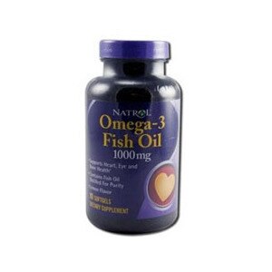 Natrol Omega-3 Fish Oil 1000 mg Softgels Lemon Flavor