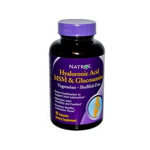 Natrol - Cápsulas de ácido hialurónico, Msm y glucosamina