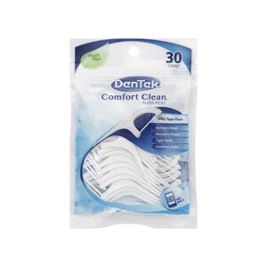 DenTek Comfort Clean Floss Picks Silky Tape Floss, Fresh Mint