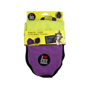 I Love Pet Head Playin' Dirty Scrubby Towel