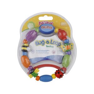 Nuby Luv n' Care Bug-a-Loop Teether 3M+