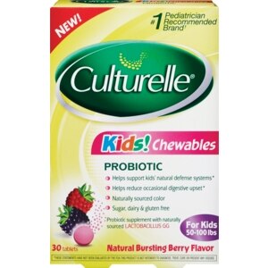 Culturelle Kids! Probiotic Chewables Natural Bursting Berry Flavor