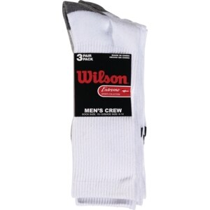 Wilson Men's Crew Socks Size 10-13, White