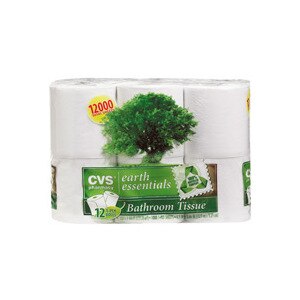 CVS Earth Essentials Bathroom Tissue 1000 Sheets 12-Pack
