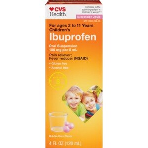 CVS Children's Ibuprofen Oral Suspension Bubble Gum Flavor