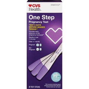 CVS One Step Pregnancy Tests 3-Pack