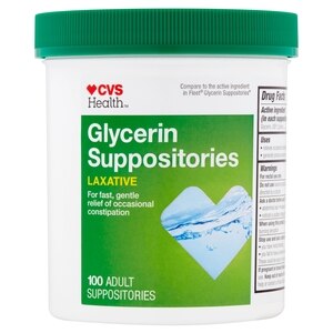 CVS Glycerin Suppositories Adult Size