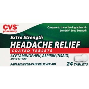 CVS Headache Relief Coated Tablets Added Strength