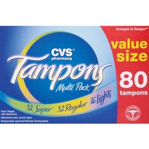 CVS Tampons Multi-Pack Cardboard Applicator