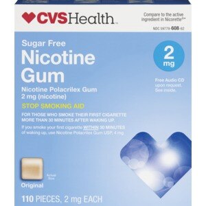 CVS Nicotine Polacrilex Gum 2 Mg Original