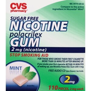 CVS Nicotine Polacrilex Gum 2 Mg Mint