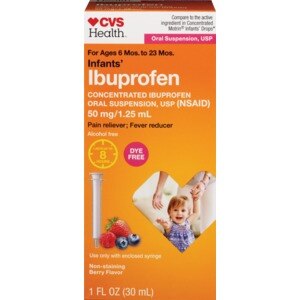 CVS Infants' Ibuprofen Oral Suspension Dye-Free Berry Flavor
