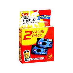 CVS One-Time-Use Camera Power Flash 2-Pack 54 Exposures