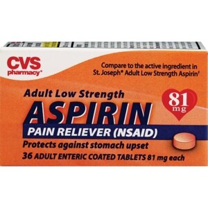 CVS Aspirin 81 Mg Tablets Adult Low Strength
