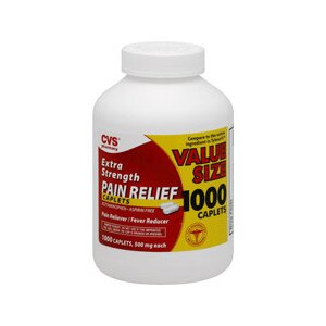 CVS Extra Strength Pain Relief 500 mg Caplets Value Size