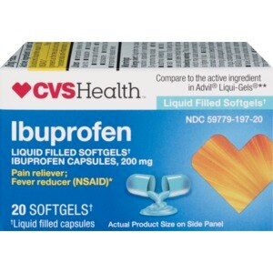 CVS Ibuprofen 200 Mg Liquid Filled Softegels