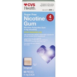 CVS Nicotine Polacrilex Gum 4 Mg Original
