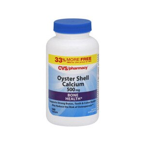 CVS Calcium 500 Mg Tablets Oyster Shell Value Size