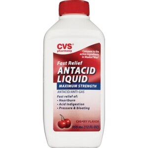 CVS Antacid Liquid Plus Antigas Maximum Strength Cherry Flavor