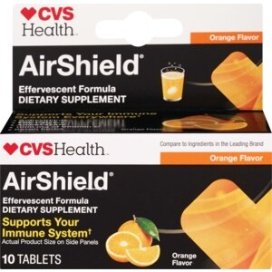 CVS Airshield Effervescent Tablets Orange Flavor