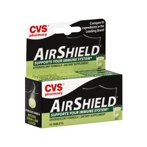 CVS Airshield Effervescent Tablets Lemon-Lime Flavor