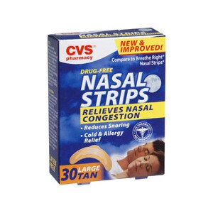 CVS Nasal Strips Large Tan