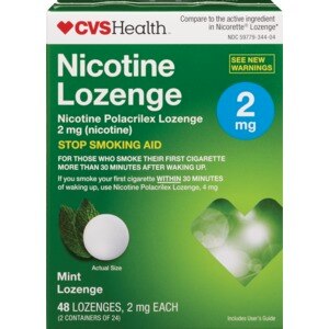 CVS Nicotine Polacrilex Lozenge 2 Mg Mint