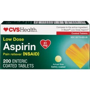 CVS Low Strength Aspirin 81 Mg Enteric Tablets