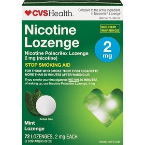 CVS Nicotine Polacrilex Lozenge 2 Mg Mint