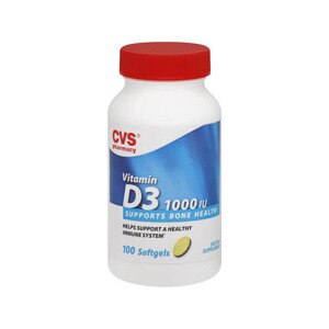 CVS Vitamin D3 1000iu 100 Softgels