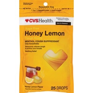 CVS Cough Drops Sugar Free Honey Lemon