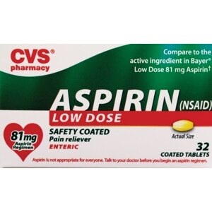 CVS Aspirin 81 Mg Tablets Low Dose