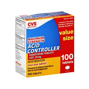 CVS Acid Controller Tablets Value Size