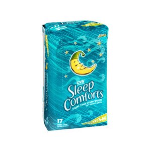 CVS Sleep Comforts Night Time Underpants Small/Medium 38-45 Lbs