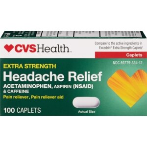CVS Headache Relief Coated Tablets Added Strength