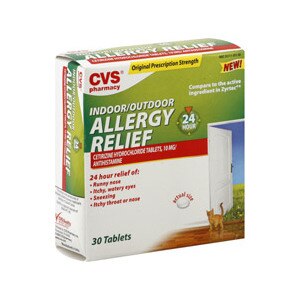 CVS Indoor/Outdoor Allergy Relief 10 Mg Tablets