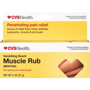 CVS Vanishing Scent Muscle Rub Pain Relieving Gel
