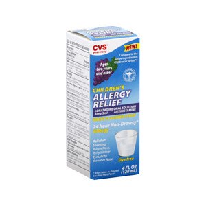 CVS Children's Allergy Relief Oral Solution Grape Flavored